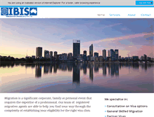 Tablet Screenshot of ibisimmigration.com.au